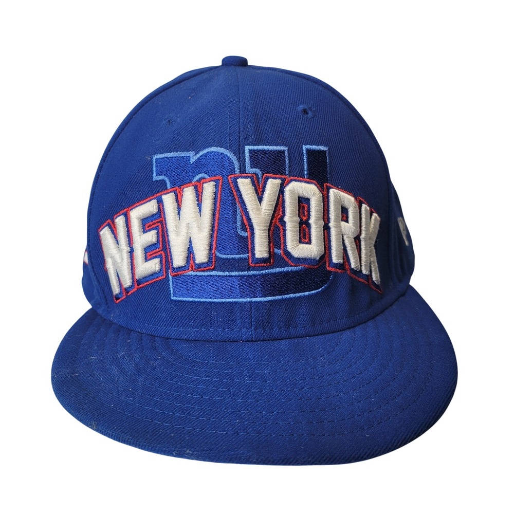 New Era‎ New York Giants Men 7 7/8 Blue Fitted Hat NFL Football Sideline Cap